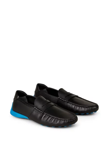 Iš natūralios odos slip on loaferiai Tod's juoda