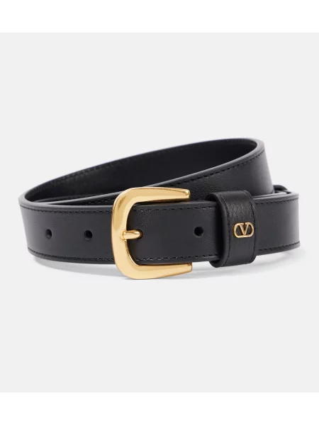 Curea Valentino Garavani din piele negru