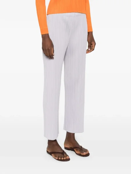 Pantaloni Pleats Please Issey Miyake plisate violet