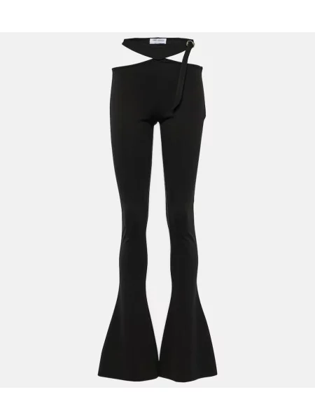 Pantaloni The Attico din jerseu negru