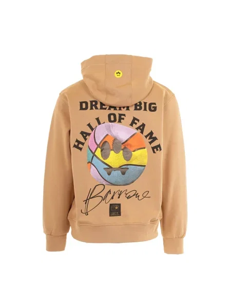 Bluza Barrow retro z nadrukiem do koszykówki beżowa