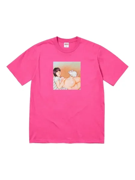 Тениска Supreme розово