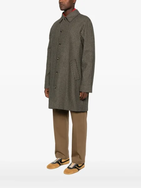 Palton A.p.c. în carouri maro