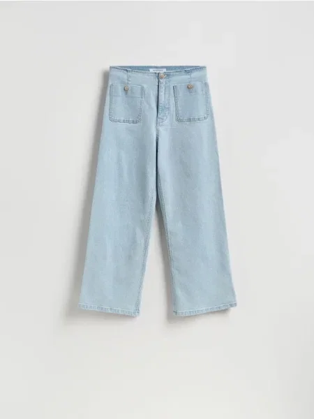 Reserved Pantaloni tip culotte albastru