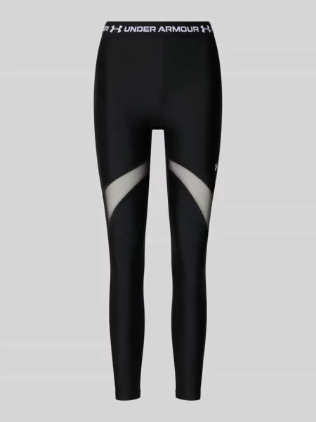 Legginsy treningowe męskie Under Armour HeatGear Mesh ultimate black/white czarne