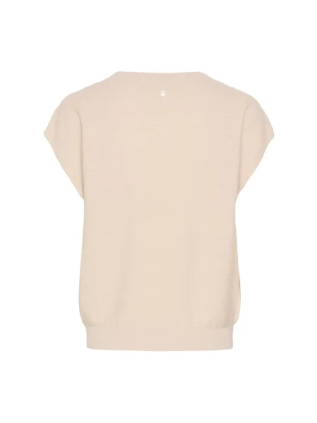 Dzianinowy sweter Cream beżowy