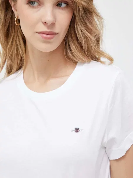 Gant Tricou Shield Bleumarin alb