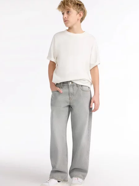 Levi's дънки свободни за деца BAGGY JEANS сиво