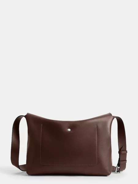 Coach geantă de piele Ludlow Messenger maro