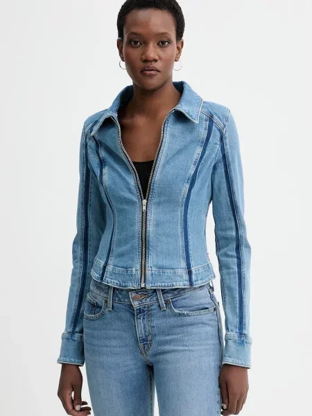 Levi's geacă jeans SHADOW SEAMED SHAPED albastru