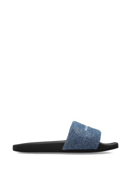 Papuci Alexander Wang cu paiete albastru
