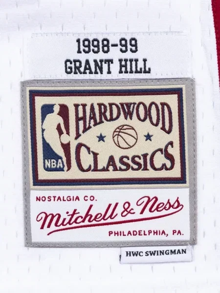 Cămașă Mitchell & Ness din jerseu alb