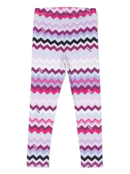 Legginsy dziecięce Missoni różowe