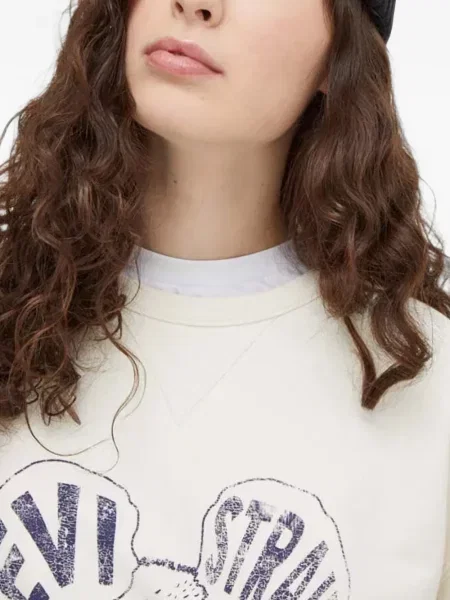 Curea Levi's® cu broderie cu cataramă cu dungi albastru