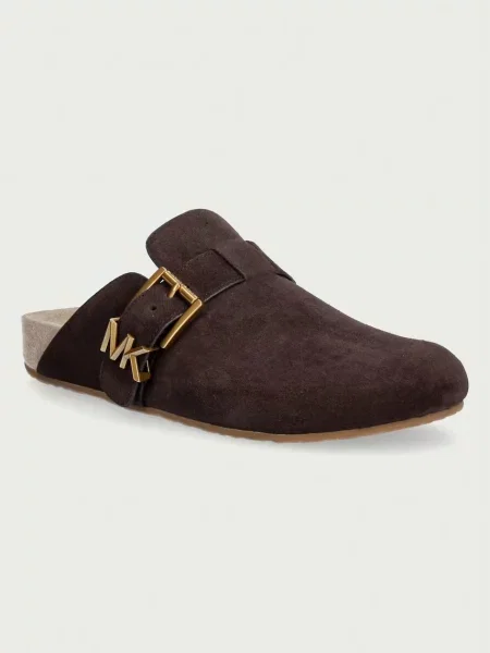 Michael Kors Mules încălțăminte Greer | piele întoarsă maro
