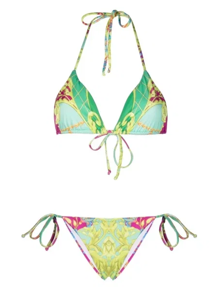 Bikini Philipp Plein cu imagine verde