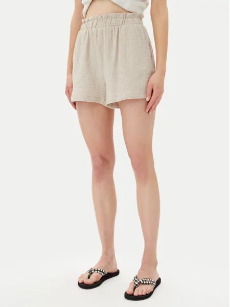 Vero Moda Šortky z materiálu Natali Baggy Fit béžová