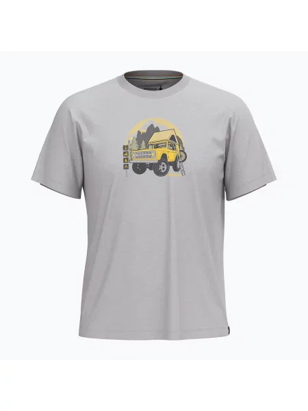 Koszulka trekkingowa Smartwool Long Weekend Graphic Tee light gray heather szara