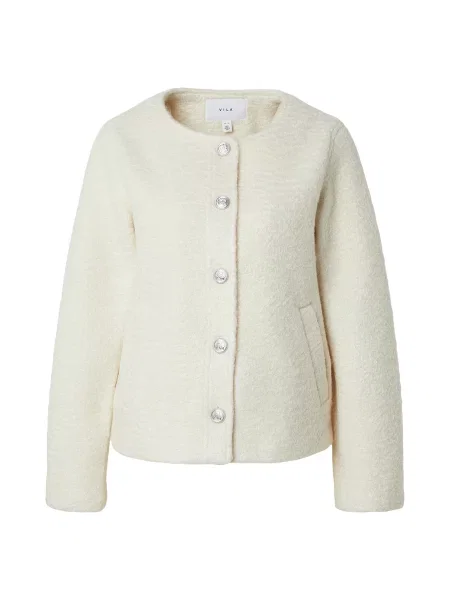 VILA Geacă de primăvară-toamnă deschis gri