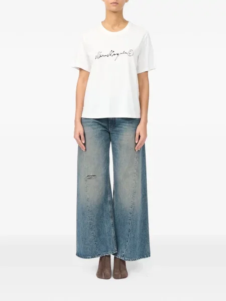 Tricou Mm6 Maison Margiela cu imagine alb