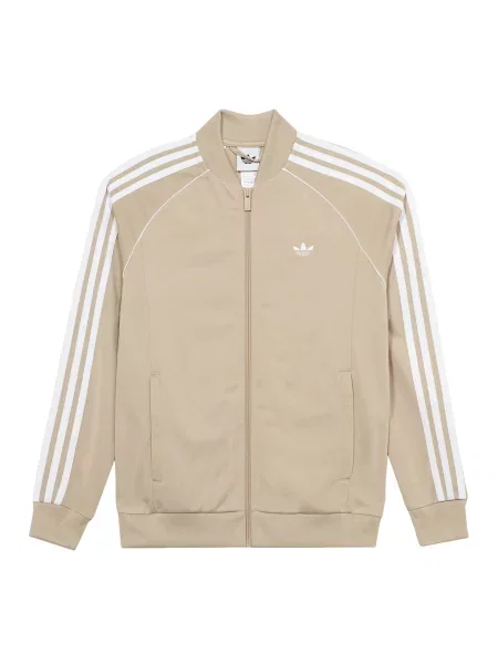 ADIDAS ORIGINALS Hanorac SUPERSTAR Track Top bej alb