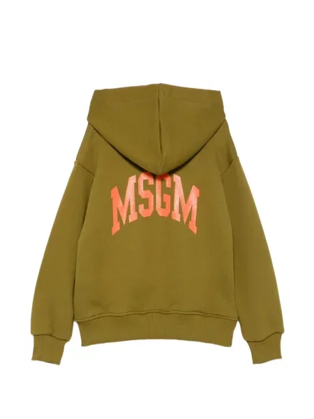 Dětska mikina s kapucí Msgm zelená