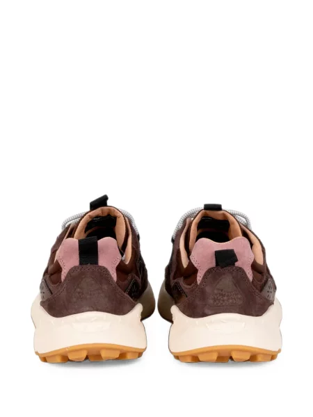 Sneakerși Flower Mountain cu model floral maro