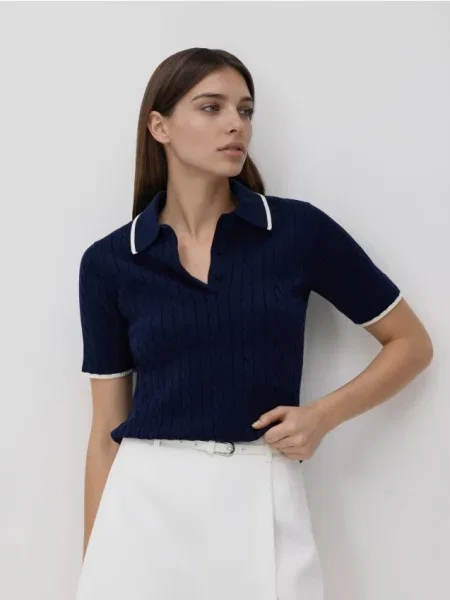 Reserved Спідниця-шорти з ременем білий