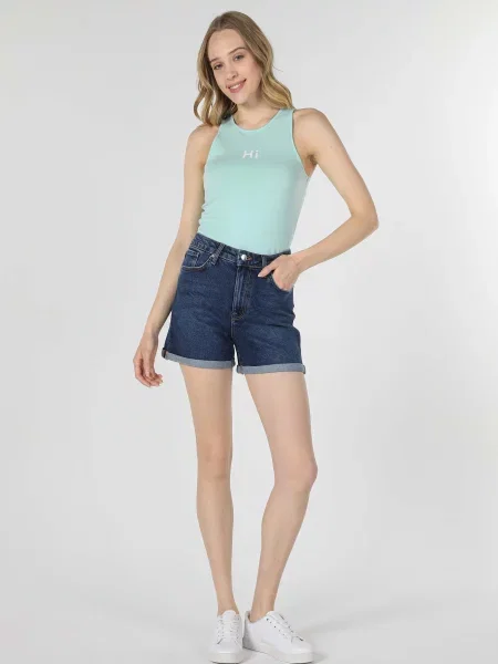 Шорти Colin’s комбінований верх блакитний