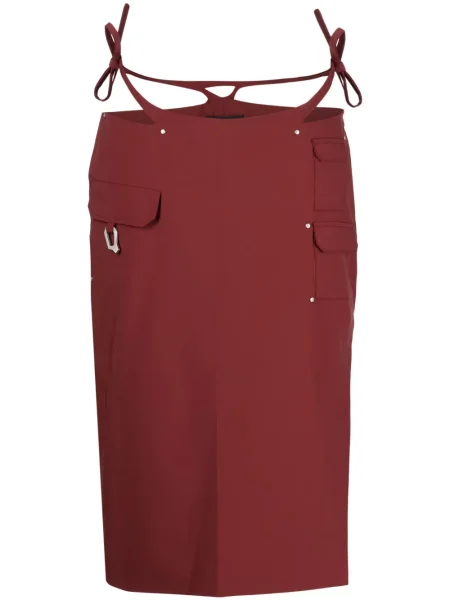 Spódnica midi Heliot Emil do kolan czerwona