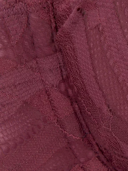 NUANCE Sutien bordeaux roșu