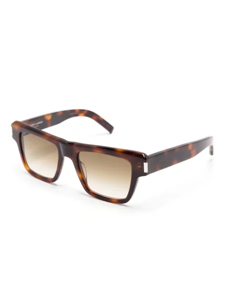 Sluneční brýle Saint Laurent Eyewear hnědé