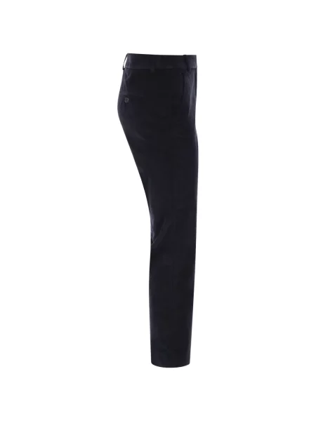 Pantaloni Weekend Max Mara de catifea albastru