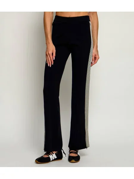 PINKO Pantaloni cu dungă ESSEN gri negru