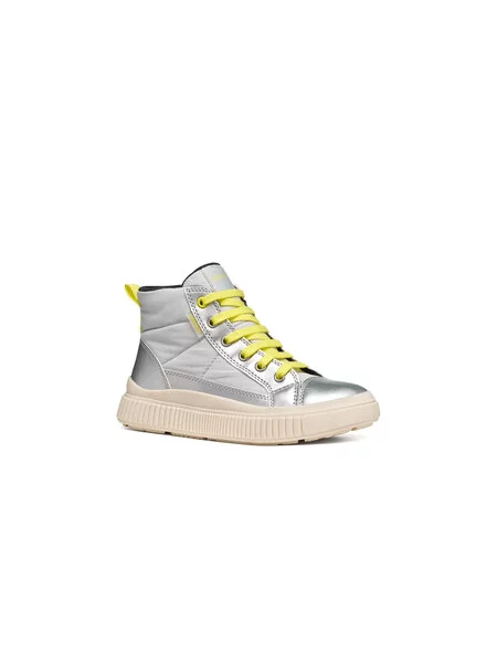 Bakancs Geox J Laquinny Girl B Abx S Ezüst