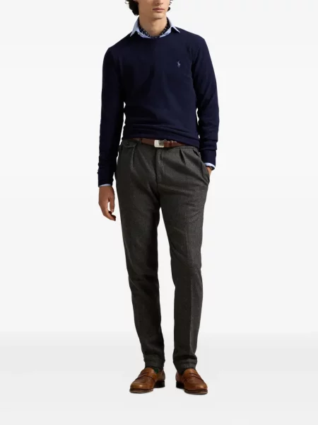 Ριγέ polo Polo Ralph Lauren με κουκούλα με αυτόγραφο λευκό