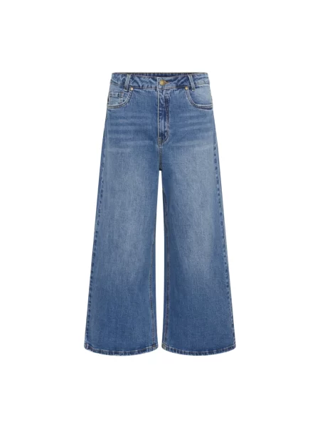 Szerokie jeansy My Essential Wardrobe niebieskie