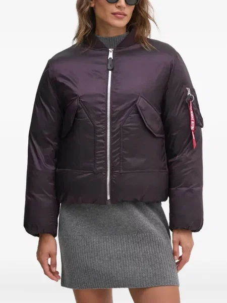 Geacă bomber Alpha Industries violet