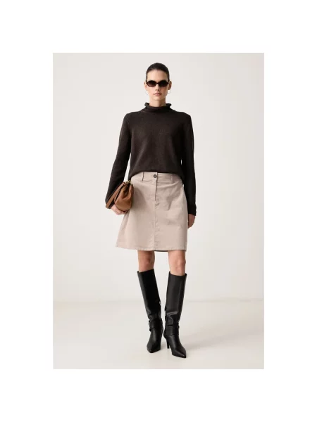 Sweter z golfem Marc O'polo brązowy