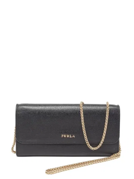Colier Furla din piele negru
