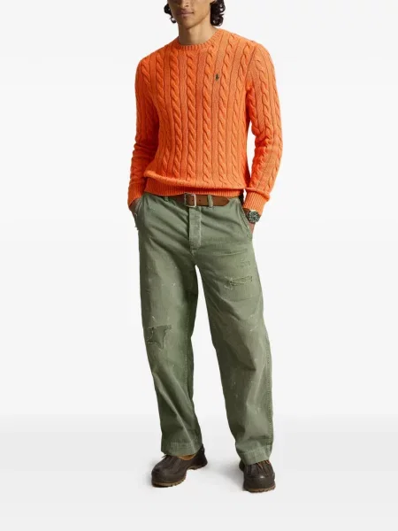 Șosete Polo Ralph Lauren cu broderie în carouri de flanelă verde