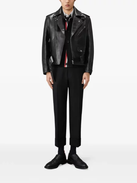 Geacă Thom Browne de lână negru