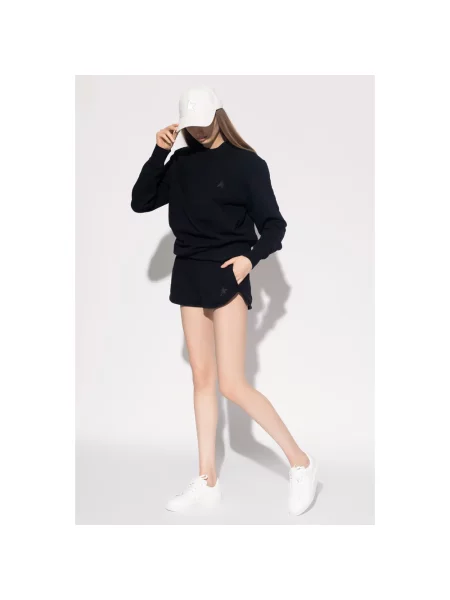 Szorty Golden Goose z nadrukiem casual czarne