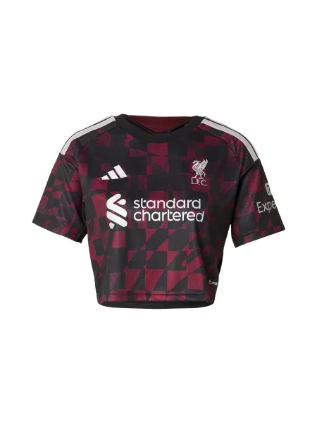 ADIDAS PERFORMANCE Tricou funcțional FC Liverpool roșu vin / negru alb