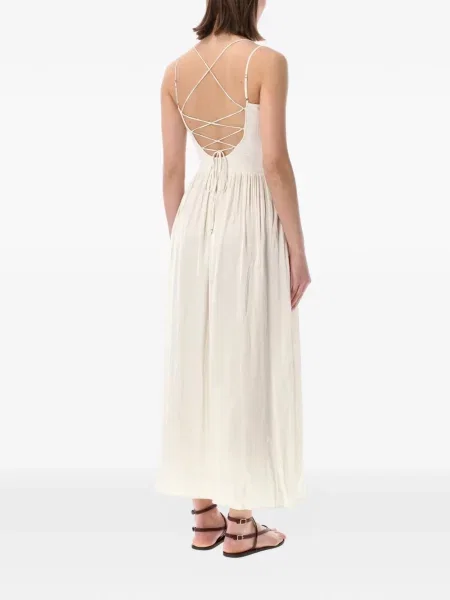 Rochie Sessun cu șireturi din dantelă