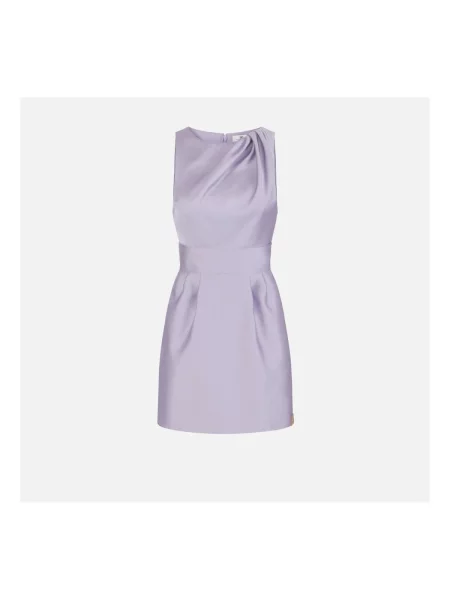 Elisabetta Franchi De satin rochie roz