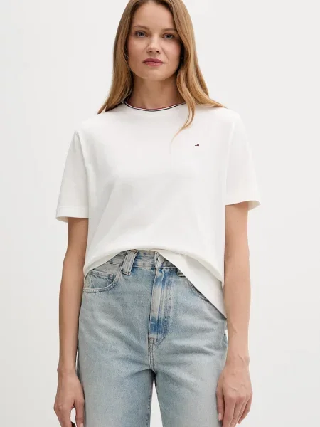 Тениска Tommy Hilfiger дамска бяло