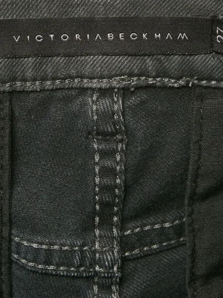 Blugi Victoria Beckham cu talie joasă gri
