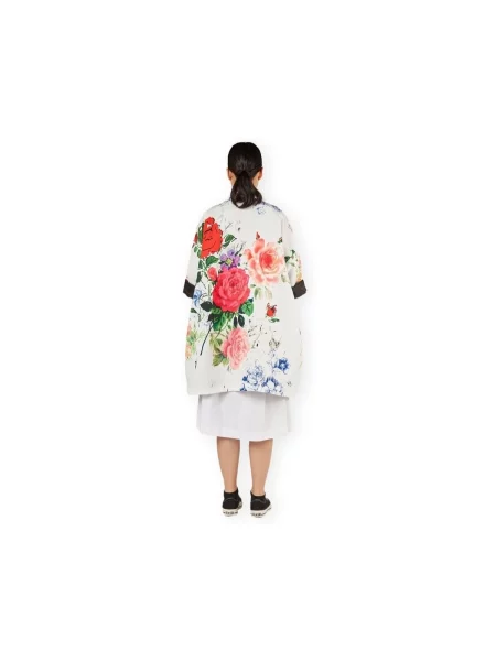 Geacă Wendy Trendy cu model floral alb