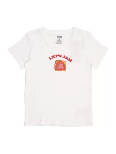 Levi's Kids Tričko RIB MEET AND GREET JAM červená bílá